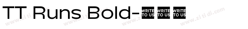 TT Runs Bold字体转换